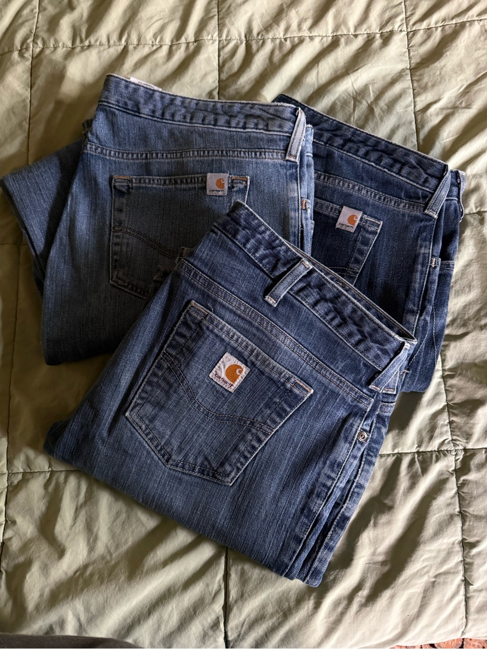 Carhartt Women's Straight-Leg Jeans 3 pairs for one great price!